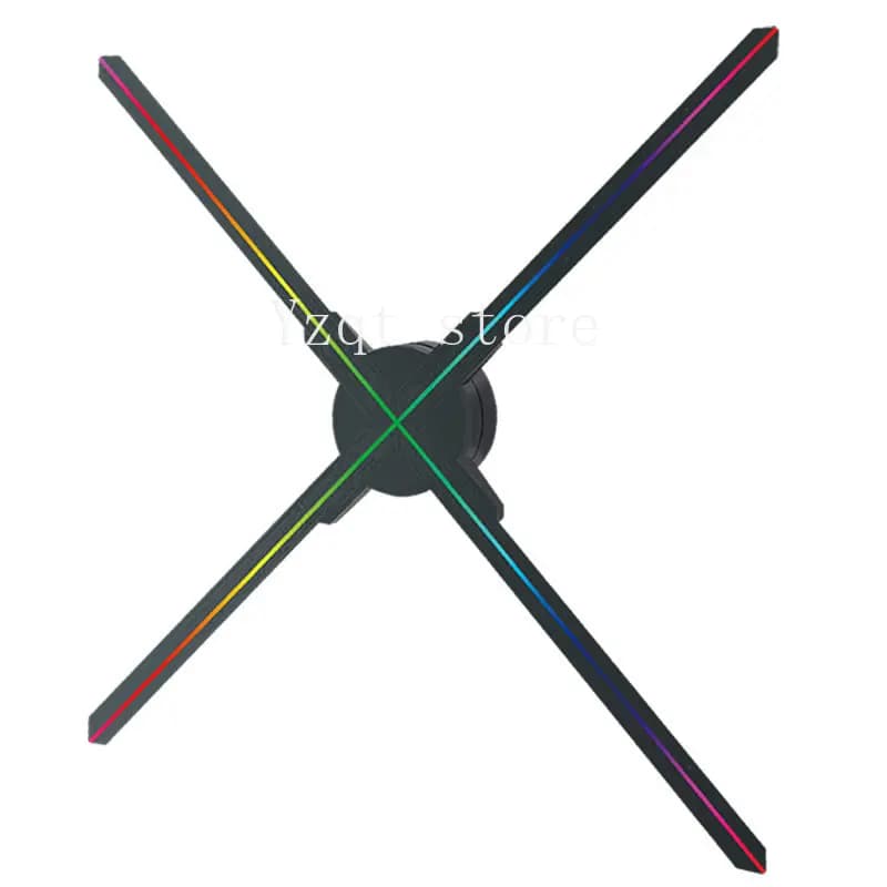 3D holographic fan advertising machine projector floating naked eye light air imaging screenless stereoscopic rotating display