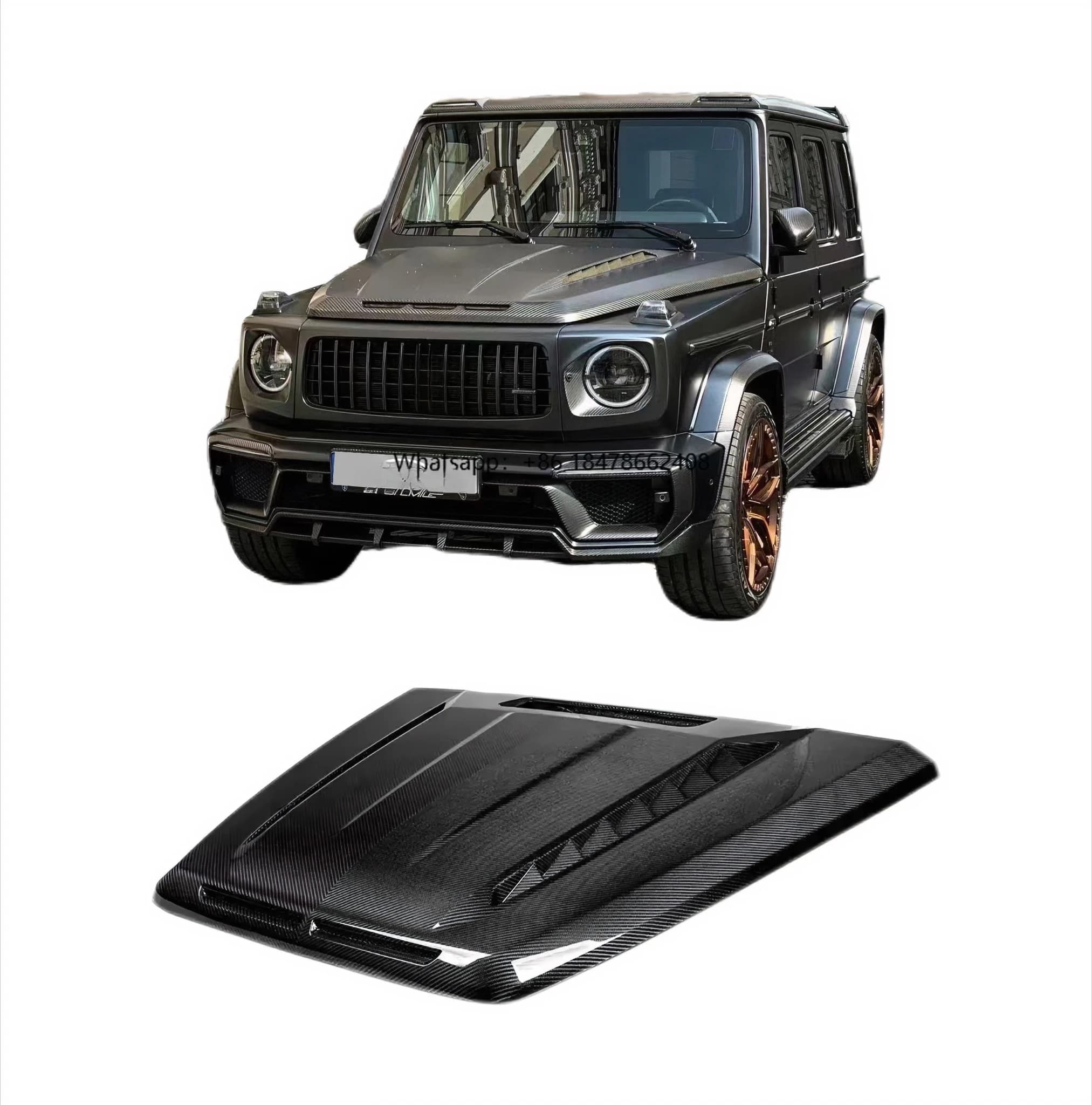 High Quality Car Exterior Parts W464 Dry Carbon Fiber TC Style Engine Hood for G Class W464 G500 G550 G63AMG 2019+