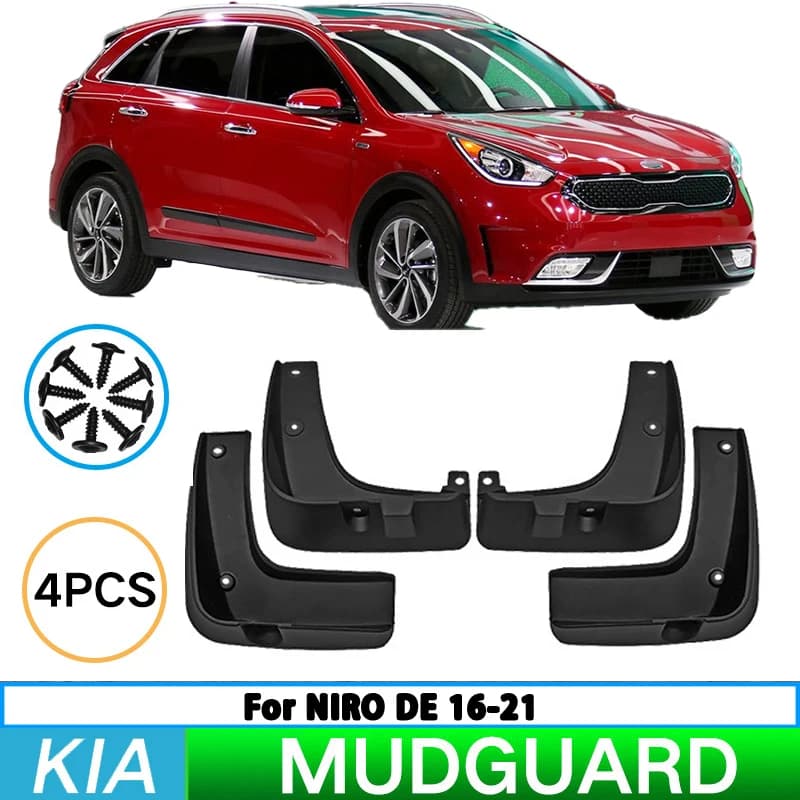 For Kia Jirui NIRO DE 2016-2021 Car Tire Fender Splash Guard Front and Rear Wheel Fender Auto Parts