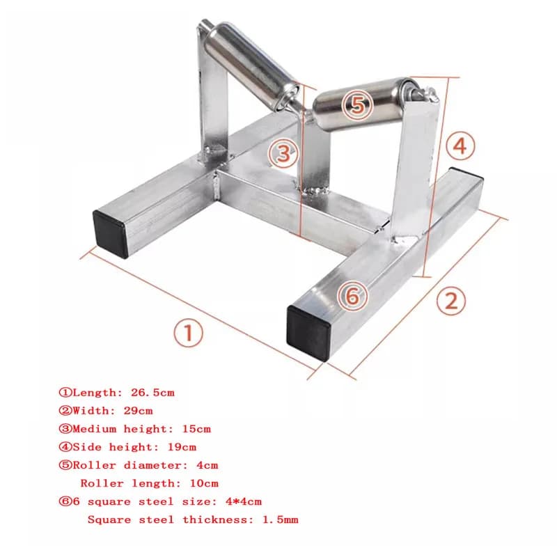 50-315mm PE Pipe Welding Roller Stand - Engineering Cable Pipe Sliding Pipe Support