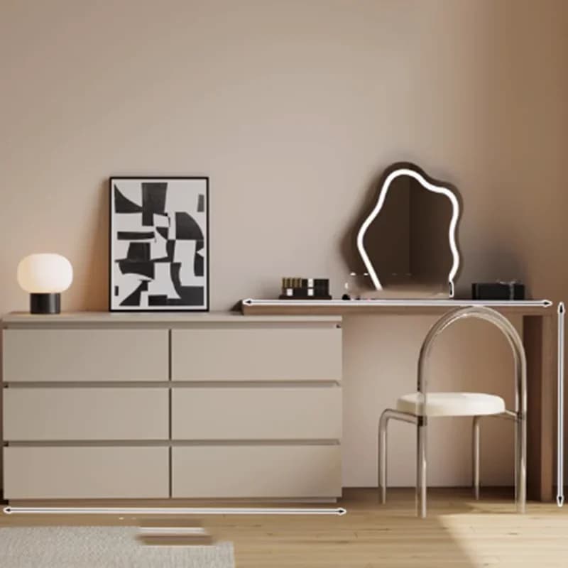 Mirror Vanity Tables Lights Makeup Stool Adult Drawer Girl Vanity Tables Bedroom Seating Luxury Coiffeuse De Chambre Furniture