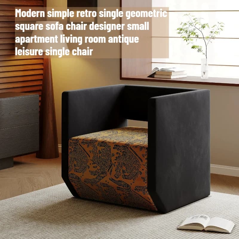 Modern Reading Chair Single Makeup Solid Wood Art Chair Vintage Relaxing Poltrona Para Sala Bedroom Furniture For Adult