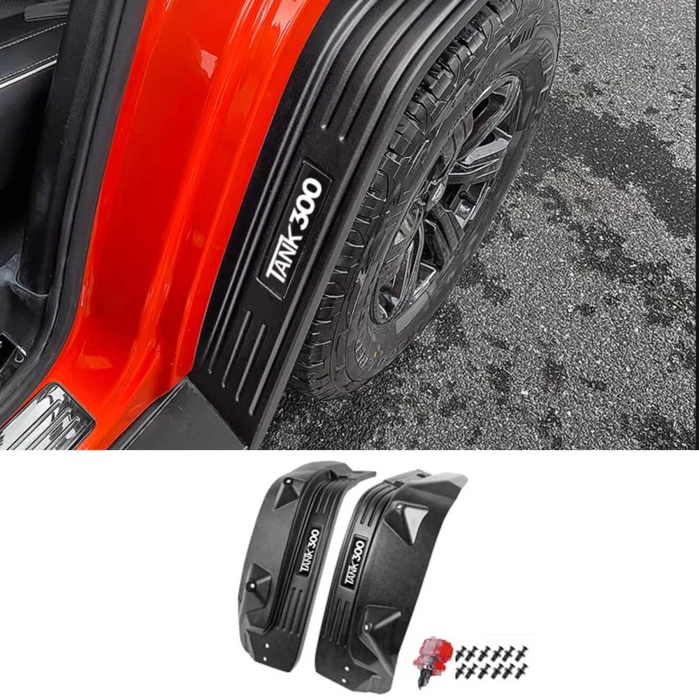 For 2021-2025 Tank 300 Rear Wheel Mudguard, No-Drill Off-Road Enlarged and Widened Four-Door Mudguard Modification Accessory