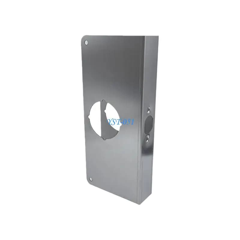 E15A Single Bore Hole Door Lock Plate for 1-3/8In Thick Doors Reinforcement Plate