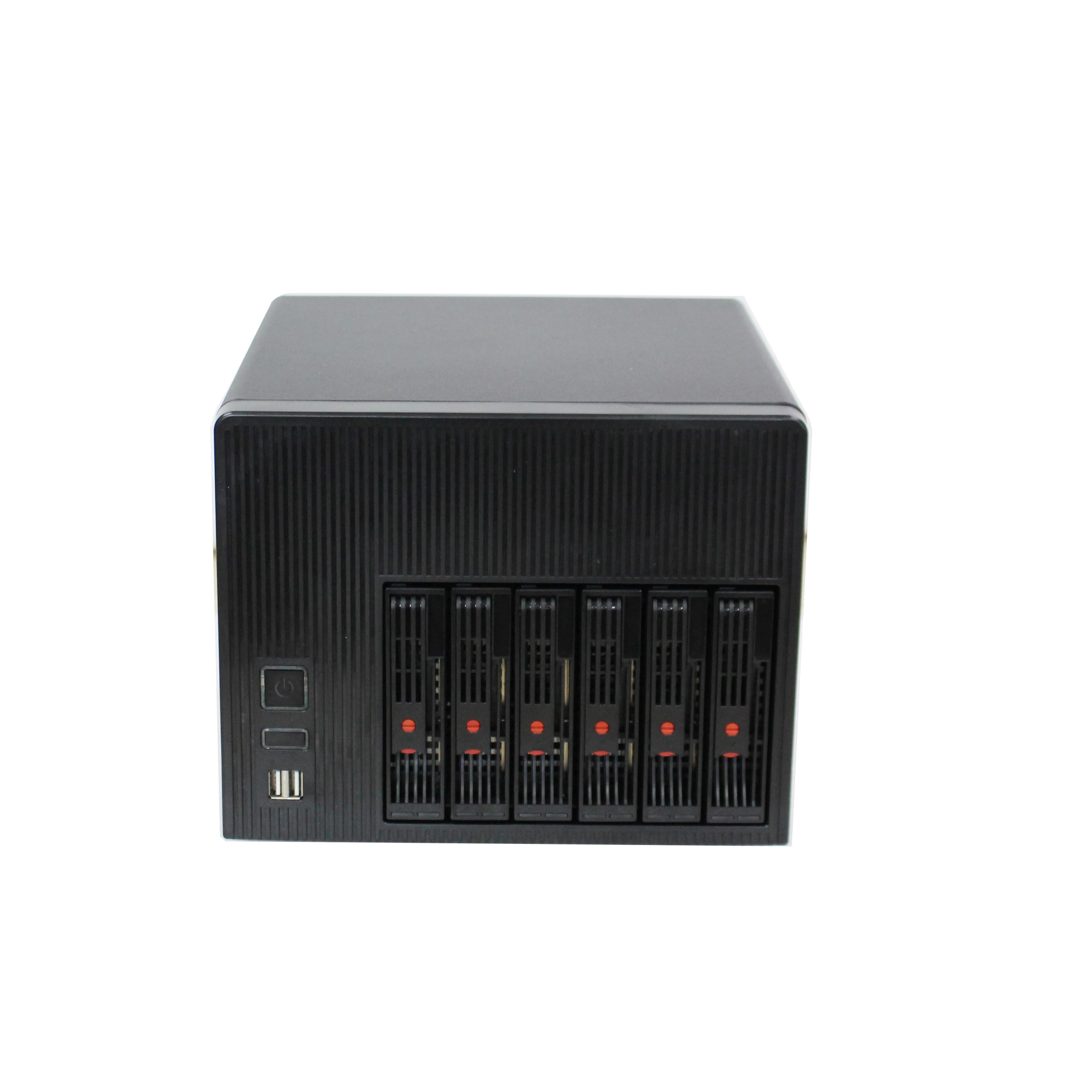 Network Attached Storage 6Bay Mini ITX  Nas Ai Storage Case 3.5''  Hard Disk Nas Case