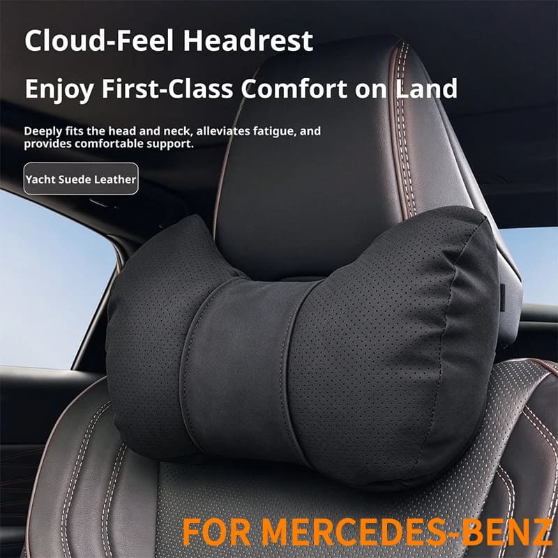 For Mercedes-Benz C E S A G Class GLC GLE GLA GLS GLB CLA EQA EQB EQE EQS car seat horn neck headrest to reduce driving fatigue