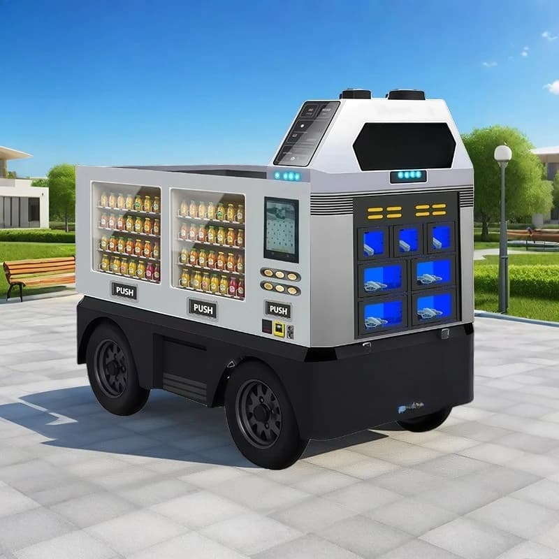 Intelligent unmanned car, 24-hour self-service vending machine in scenic shopping malls and office buildings
