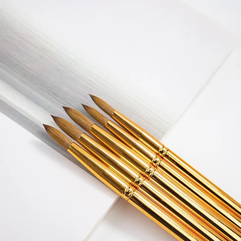 Professional Nail Brush Set Multi-Style Handles for Acrylic Poly Gel UV Gel Nail Extension Art
