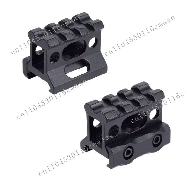3-slot height increase rail, 20 rotation 20mm bracket T1 aiming height bracket, aluminum alloy guide rail