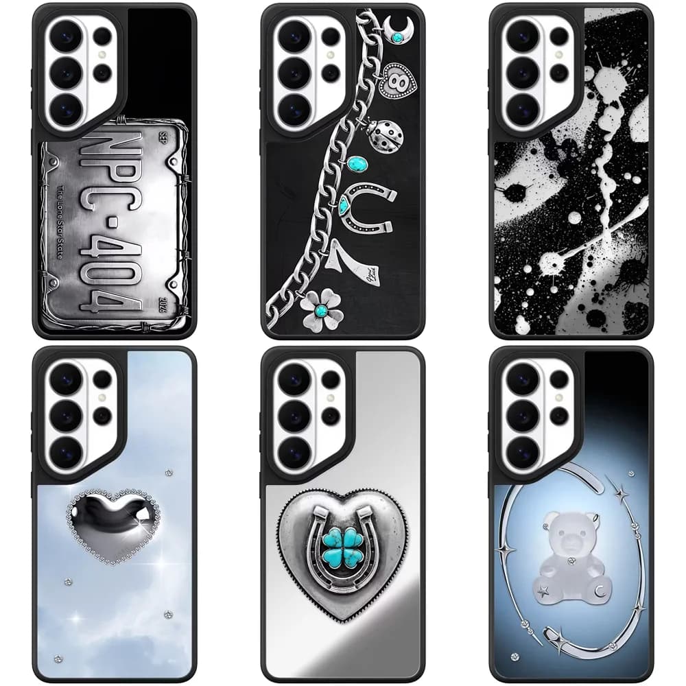 6081160 Mirror Magnetic Case: Compatible with Samsung Galaxy S23 U S24U S25 S26 Ultra S25+ S26 Plus Shell