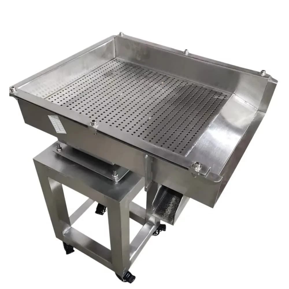 Electromagnetic Vibrating Feeder Support Stand Integrated Sieve for Granules Pellets Minerals Bulk Materials Feeding