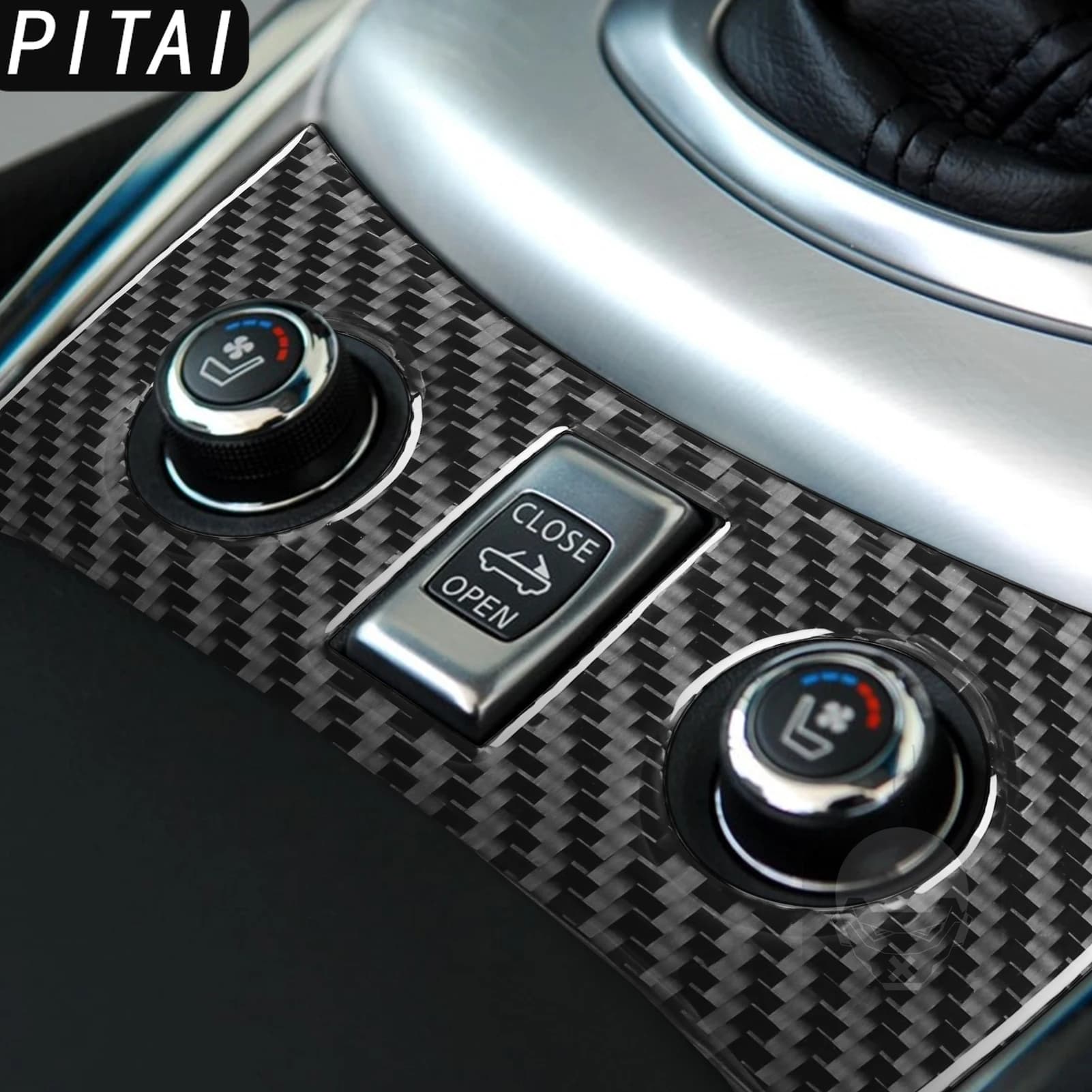 For Infiniti G35 2007-2008 G37 2008-2013 Carbon Fiber Interior Central Control Panel Trim Car Interior Accessories Sticker Kit