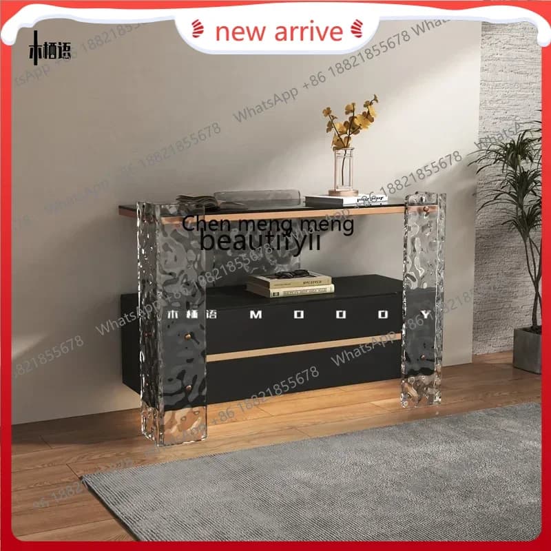 SS ss7486 Light luxury minimalist living room entrance side cabinet acrylic high-end storage locker modern simple villa wind sid