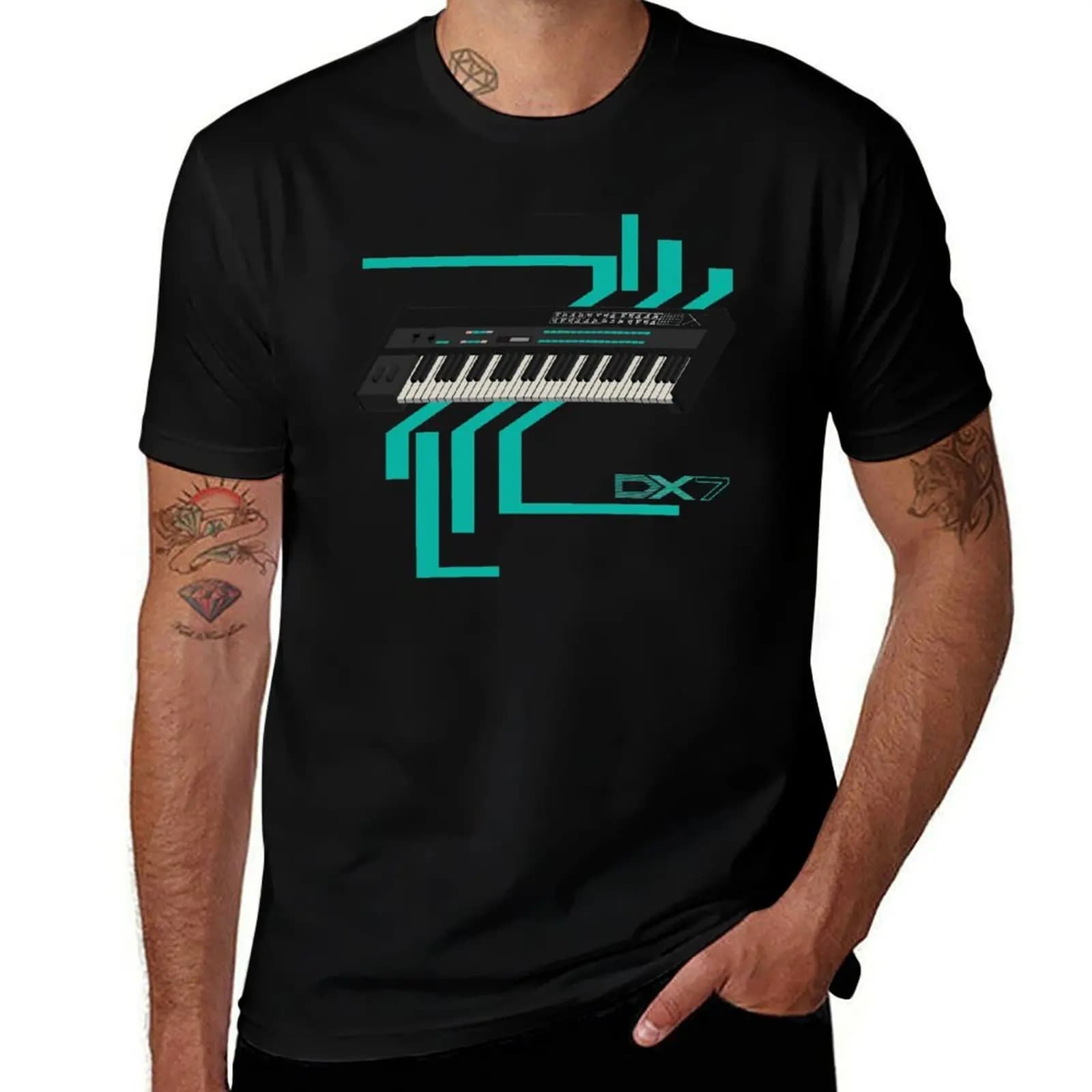 Synthesizer Dx7 T-Shirt Man T Shirts for Men T Shirts for Man Graphic Funny T-Shirt