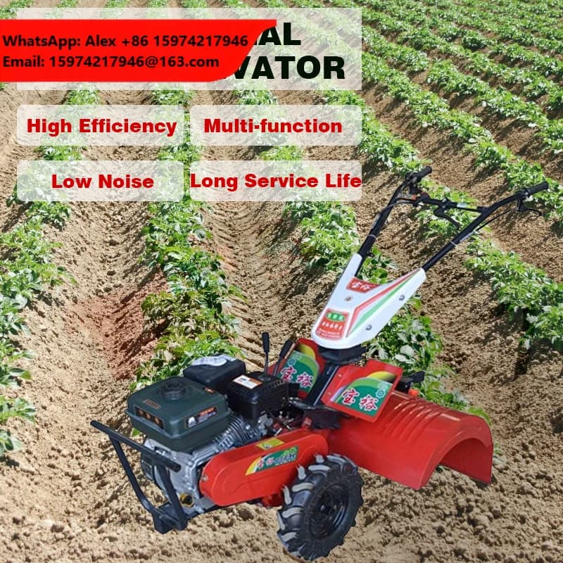 Farm Multifunction 7Hp/9Hp  Power Micro Rotary Soil Tiller Weeder Cultivator Ditching And Cultivating Machine