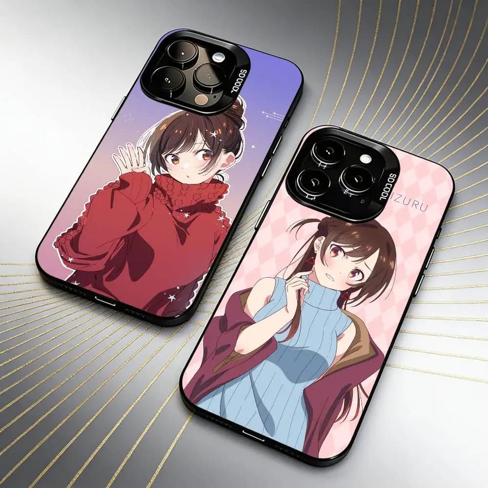 Mizuhara Chizuru Rent-A-Girlfriend  Phone Case For iPhone 16 17 15 14 12 13 Pro Max Black Candy Matte Shockproof Cover
