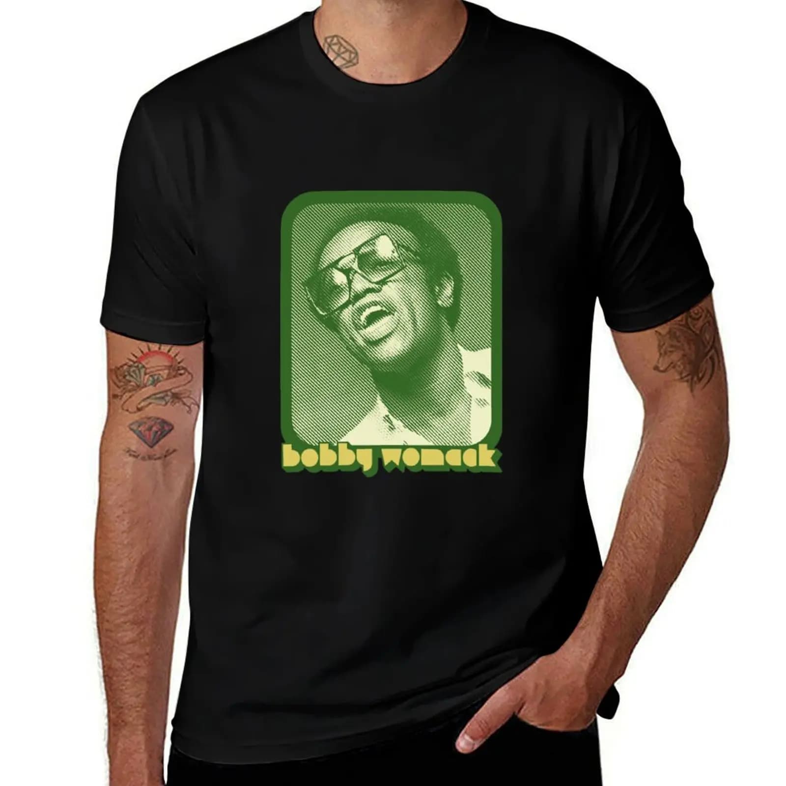 Bobby Womack T-Shirt cotton tshirt 100% anime t shirts oversize