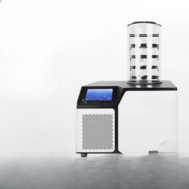 Vacuum freeze dryer Laboratory medicinal materials food fruit and vegetable multi-manifold hanging bottle vertical freeze dryer