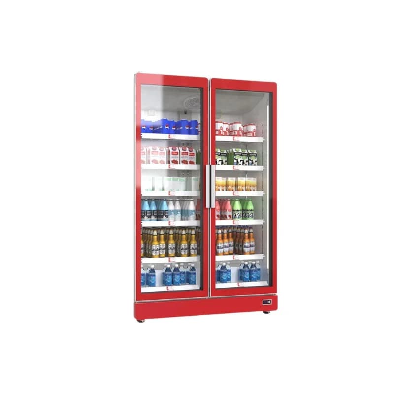 Vertical fresh-keeping cabinet Commercial large-capacity freezer Single and double door supermarket refrigerator beer cabinet