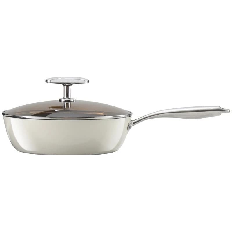 Household Titanium‑Ceramic Non‑Stick Frying Pan, Compatible with Gas and Induction Cooktops for Daily Kitchen Cooking