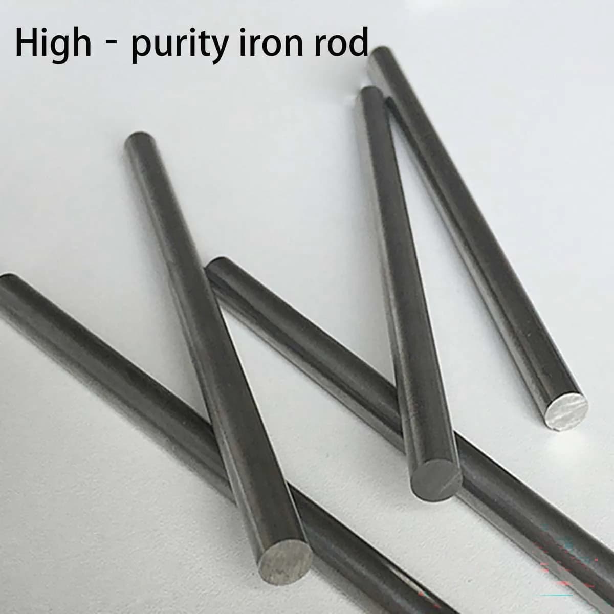 High Purity Iron Rod Polished Solid Iron Bar Steel Rod Diameter 2‑30mm Round Bar Custom Cutting