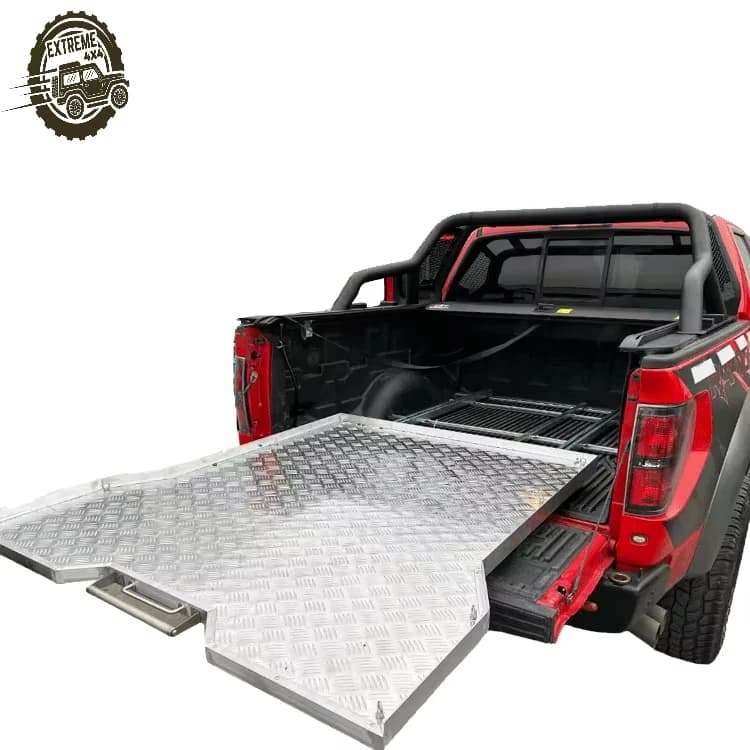 Factory Directly Sale Pickup Truck Bed Aluminum Slide Tray High Load-Bearing Luggage Tray Pickup Truck Bed Pallet