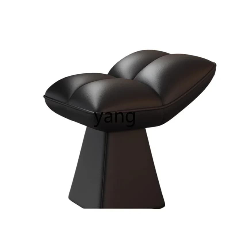 LMM  dresser leather makeup stool living room small stool rotating low stool
