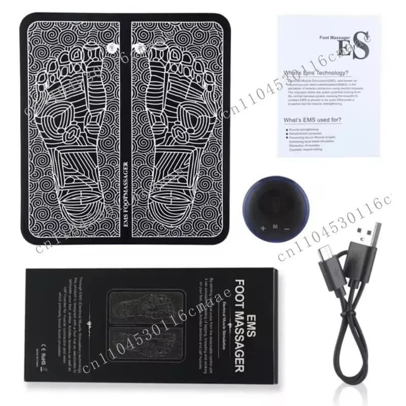 Deeply relaxing acupressure nodes for ultimate relief at the target acupressure points, luxurious electric foot massage pad
