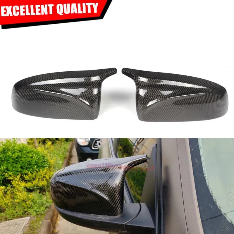 Premium Carbon Fiber ABS Rear View Mirror Cover Shell For BMW X5 X6 E70 E71 2008-2013 Side Mirror Cap Upgrade