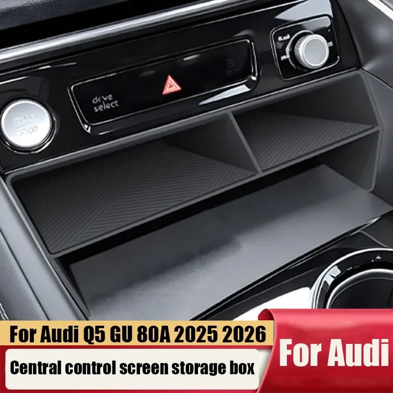 Central control screen storage box ABS material interior storage supplies For Audi Q5 Q5L GU 2025 2026 2027