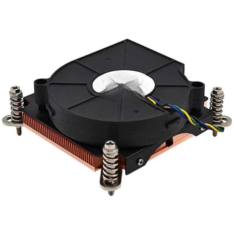 Active CPU cooler for 1156/1155/1151/1150/775 sockets, copper radiator, aluminum radiator 70x70x20mm fan 4300RPM for