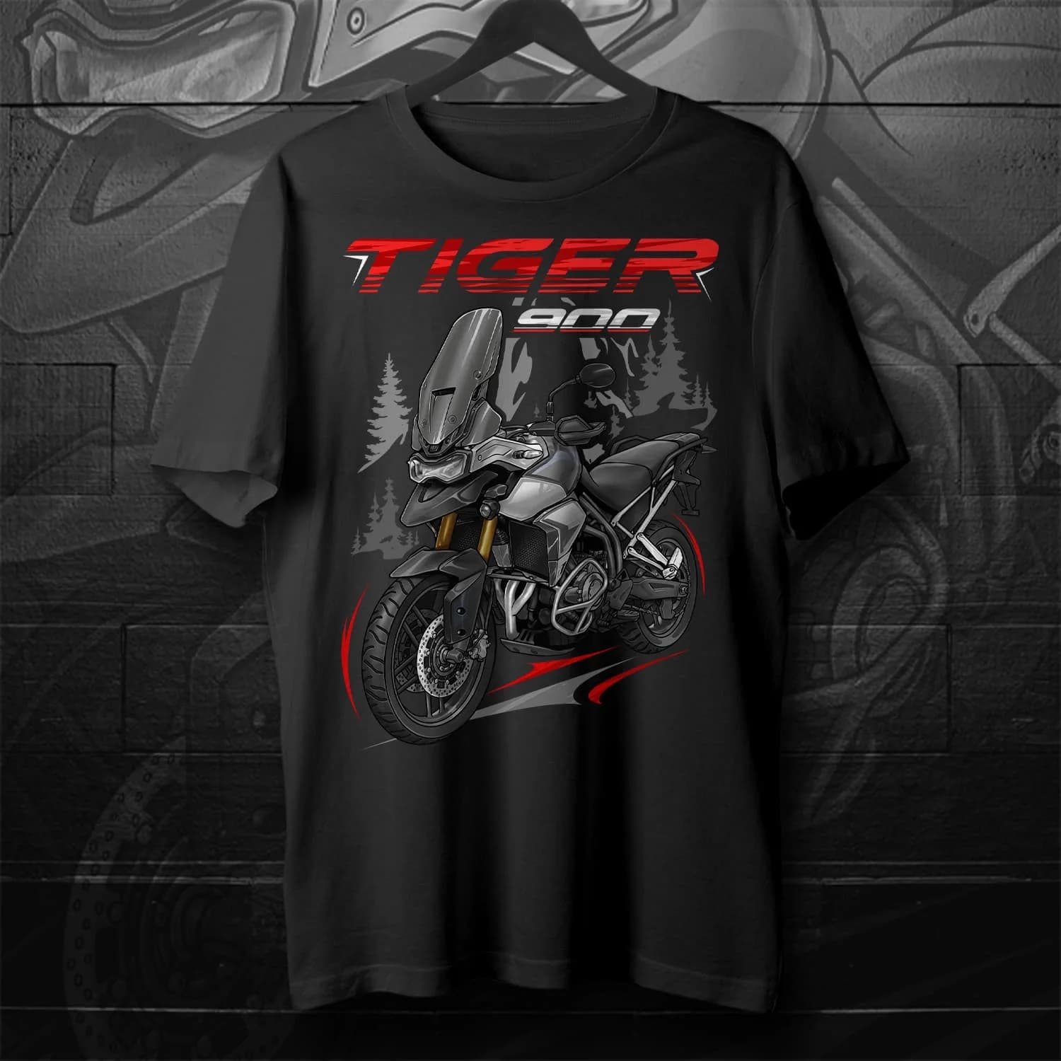 2020-2024 Models Rally & Rally Pro & Rally Aragon Edition Tiger 900 Motorcycle T-Shirt 100% Cotton O-Neck Casual Mens T-shirt