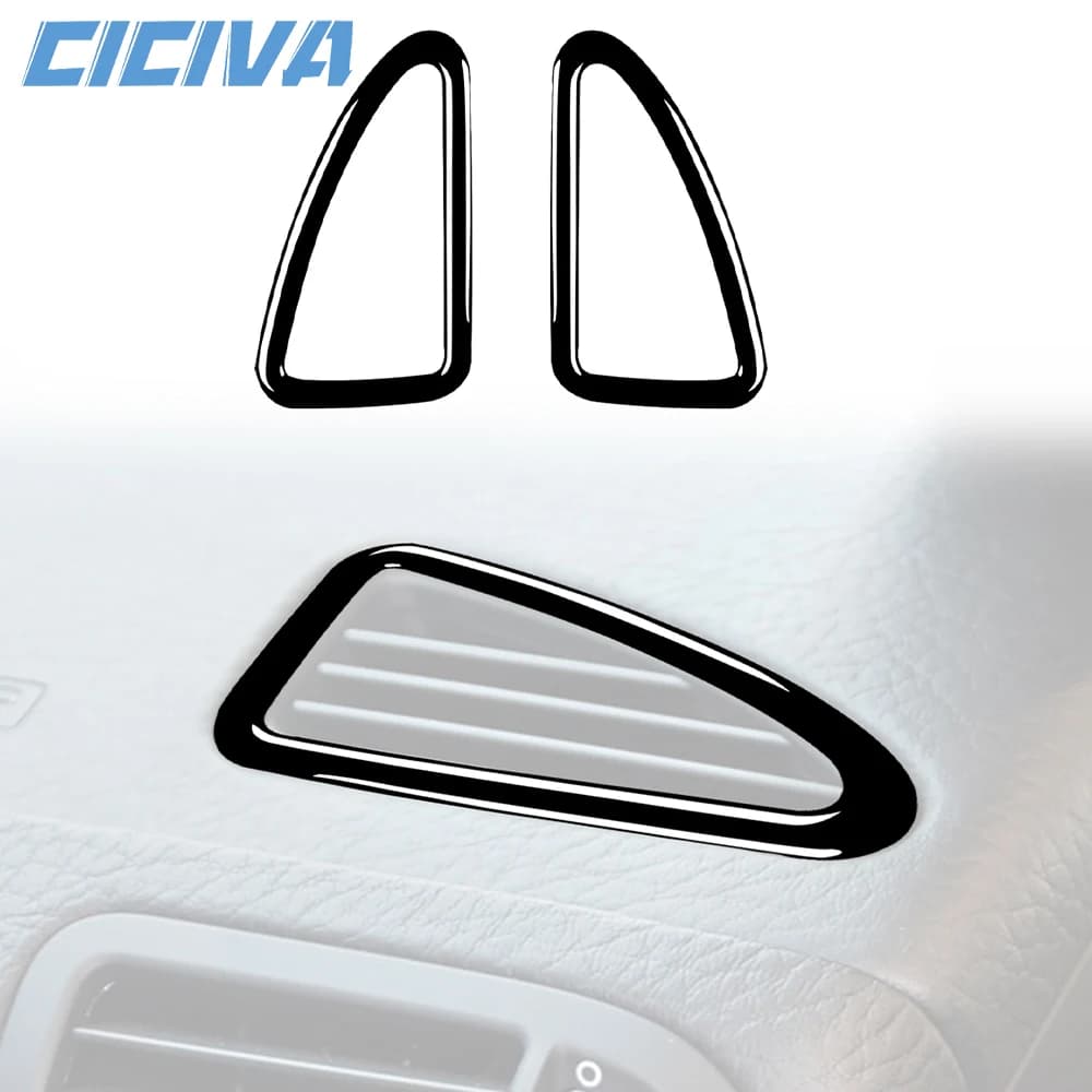 For Porsche Cayenne S gts Turbo 2003-2010 Piano Black Instrument Defogging Vent Panel Cover Car inside Trim Accessories Sticker