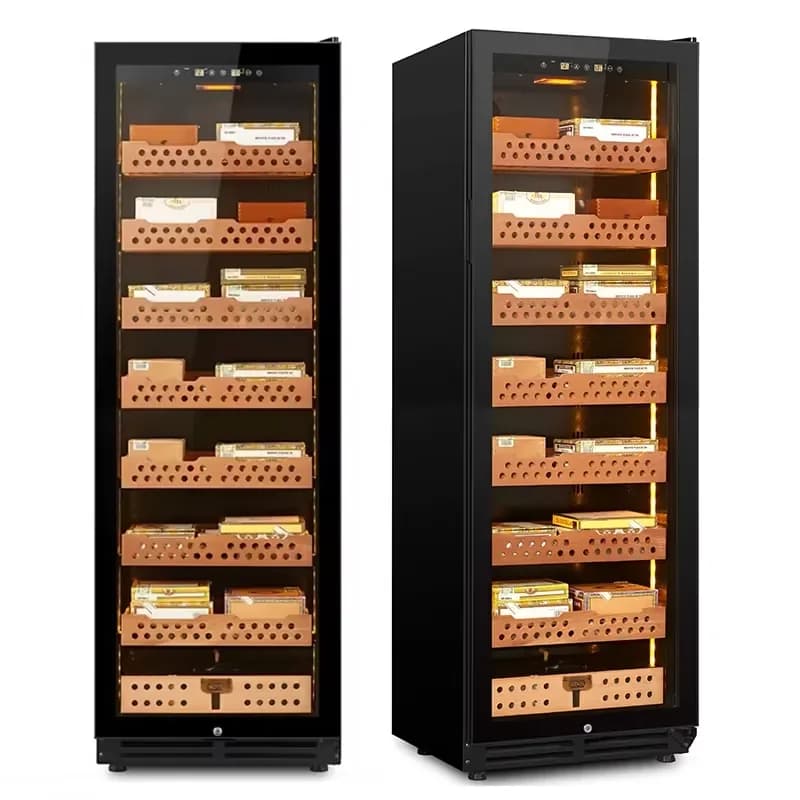 Deluxe Large Cigar Humidifier Cabinet Cooler  Modern Thermoelectric Cigar Moisturizer