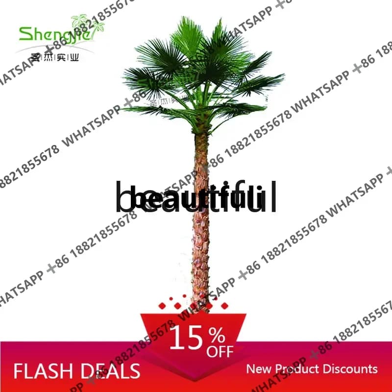 zJ Simulation Palm Tree Sales Department Date Tree Hotel Decoration Fresh-keeping Palm Landscape
