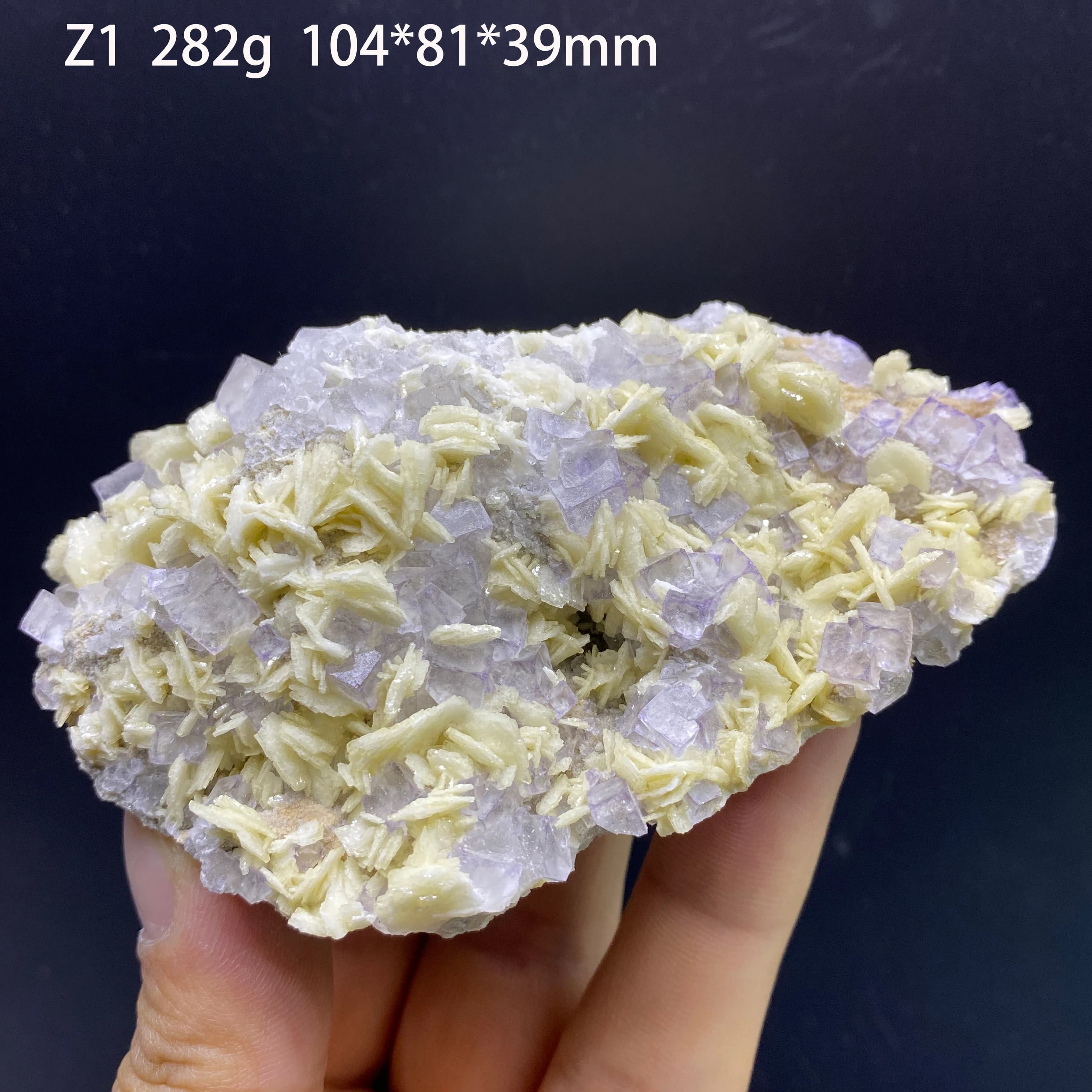 Natural Fluorite & Barite Symbiotic Mineral Specimen | Teaching, Energy Healing, Feng Shui, Home Decor, Collection & Gift