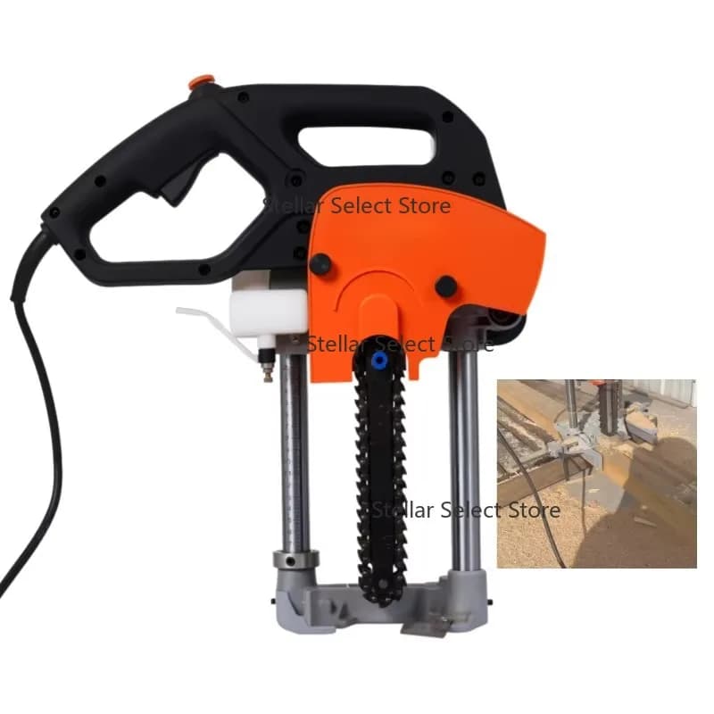 4500W Chisel Mortiser Machine Chain Wood Mortising Drill Machine  Chain Square Hole Mortising Machine