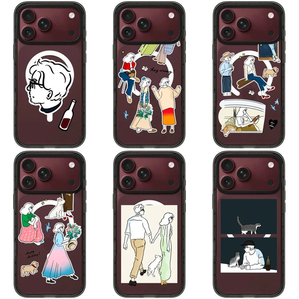6091628 Impact Black Border Magnetic Case: Compatible with IPhone 18 17 16 15 14 13 Pro Max 17 Air
