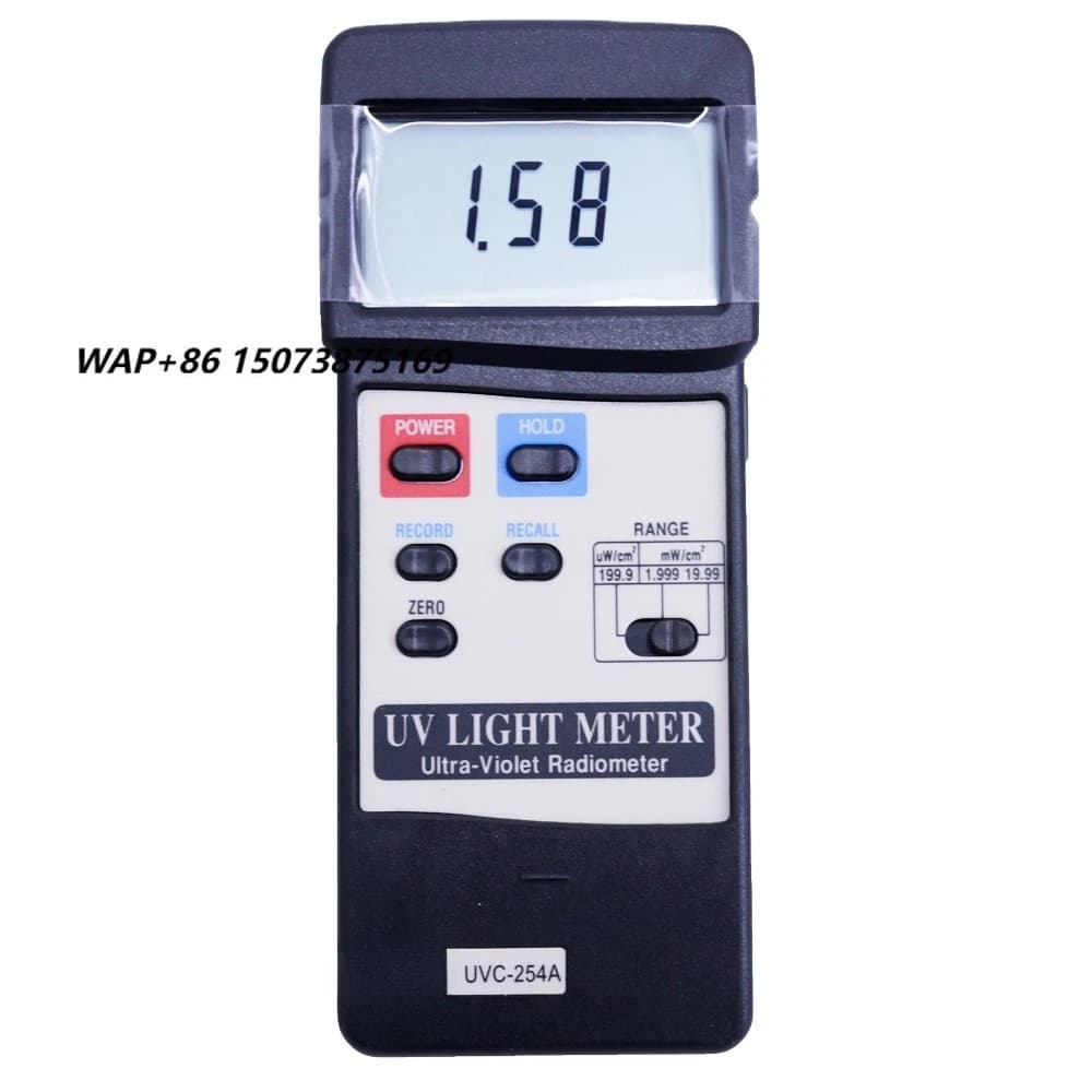 LUTRON UVC-254A UVC Light Meter Lux Meter with RS-232/USB Ultra-violet Irradiance 254 nm