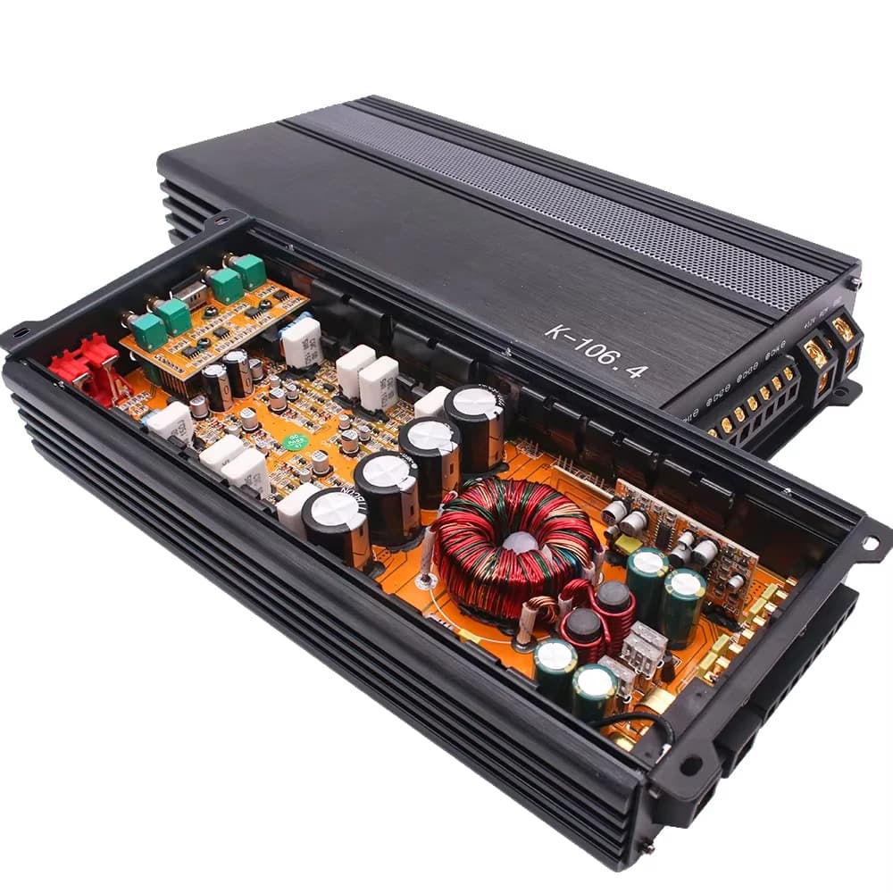 2pcs Professional Wholesale 100W*4 High Power 12V Audio Amplifier System Class AB 4 Channel Car Power Amplifier