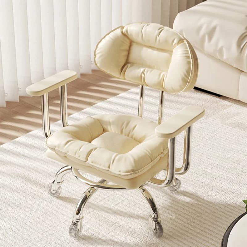 Ergonomics Children Chair Roller Driven Mobile Stool With Backrest Universal Wheel Rotation Chair Household Adult Silent Stool