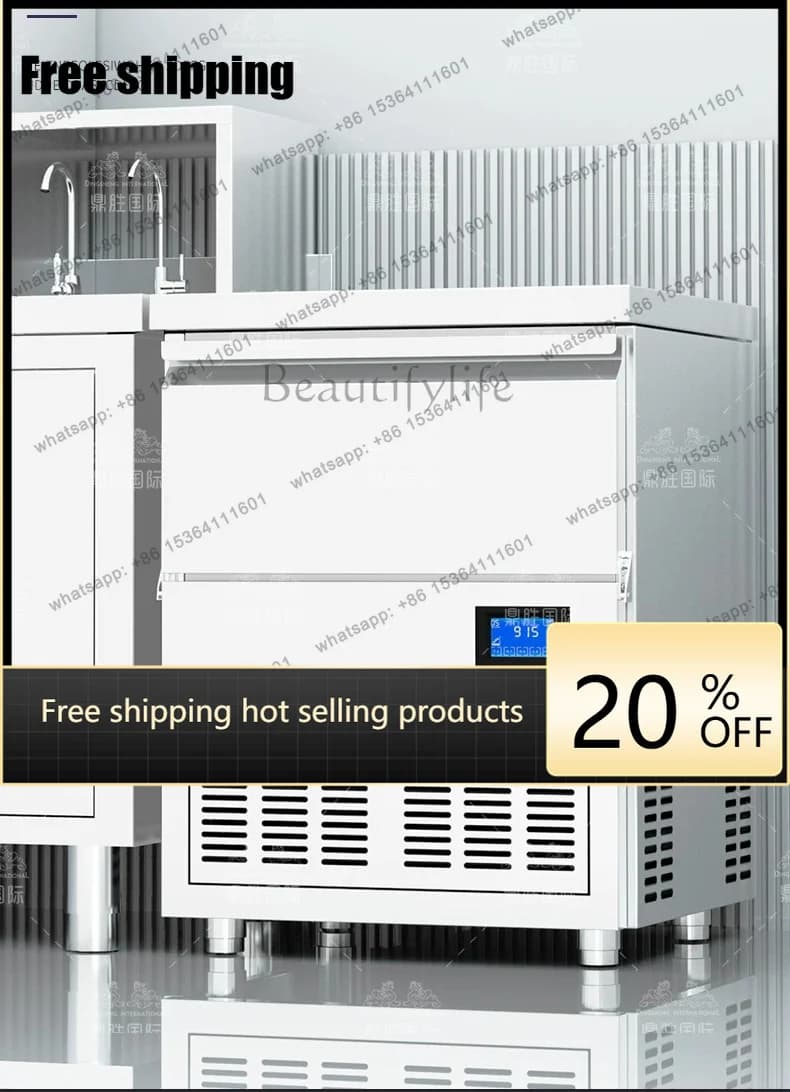 Factory Direct HOT ice maker for commercial coffee shops, bars, spray-type large square ice, 50mm solid