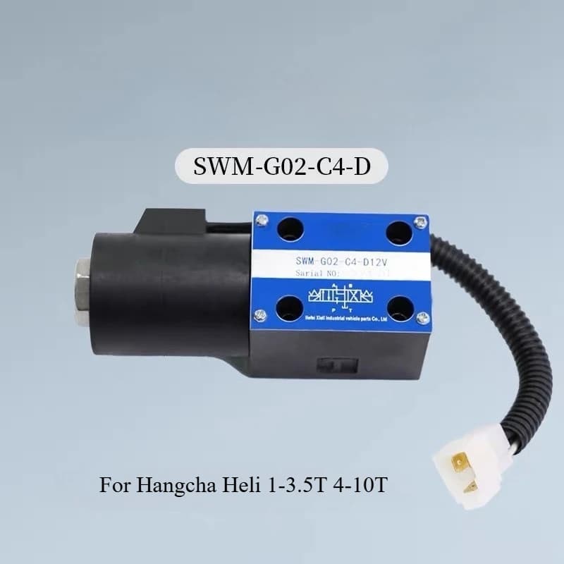 1PC Forklift Reversal Solenoid Valve SWM-G02-C4-D 12V 24V For Hangcha Heli 1-3.5T 4-10T