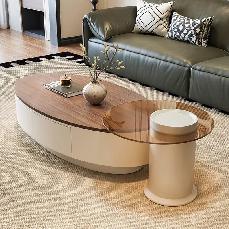 Simple Premium Coffee Table Simple Mid Century Display Trendy Unique Coffee Table Design Storage Mesas Bajas Unique Furniture