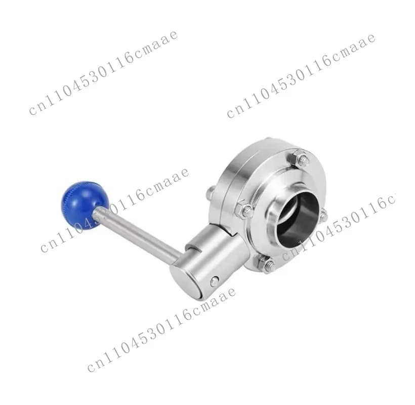 SS316L Sanitary Manual Clamp Butterfly Valve with EPDM PTFE Seal 1.0-1.6MPa for Food Industry