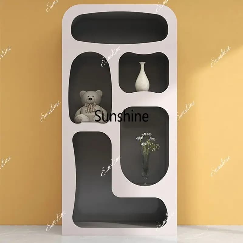 Piano paint clothing store display cabinet Modern simple floor bookshelf display cabinetTJ