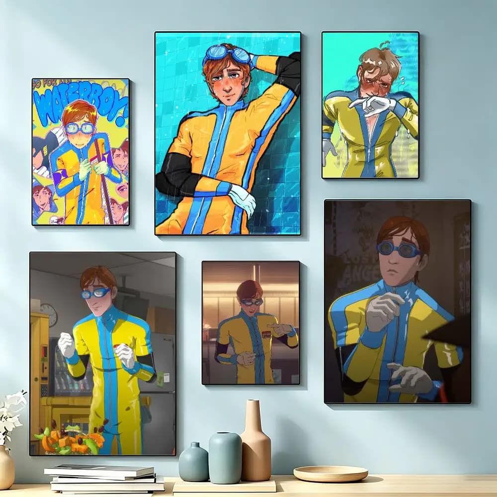 W-Waterboy D-Dispatch Poster High Quality Dorm Living Room Aesthetic Wall Decoration Painting Stickers Gift