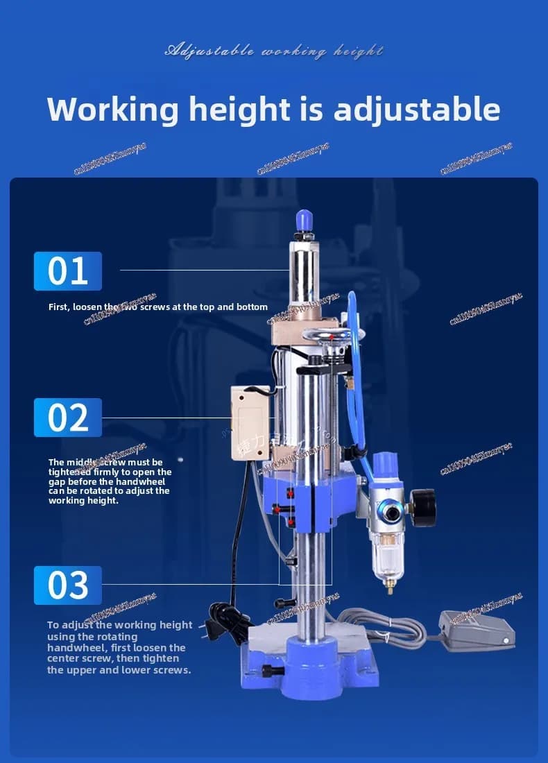Single-Column Pneumatic Punch Press, Four-Column, Dual-Plate Air-Operated Stamping Machine, Compact Power Press