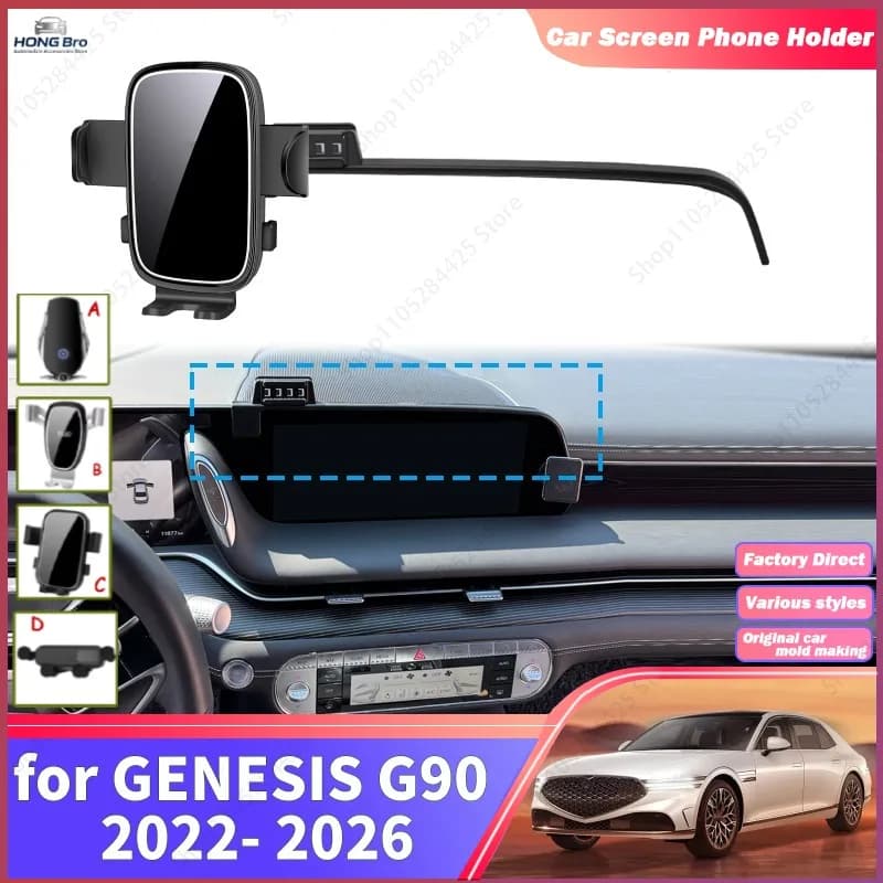 For GENESIS G90 22-26 Navigation Phone Holder Mount Customized Car Accessoires Car Screen Holder Set Easy Installation
