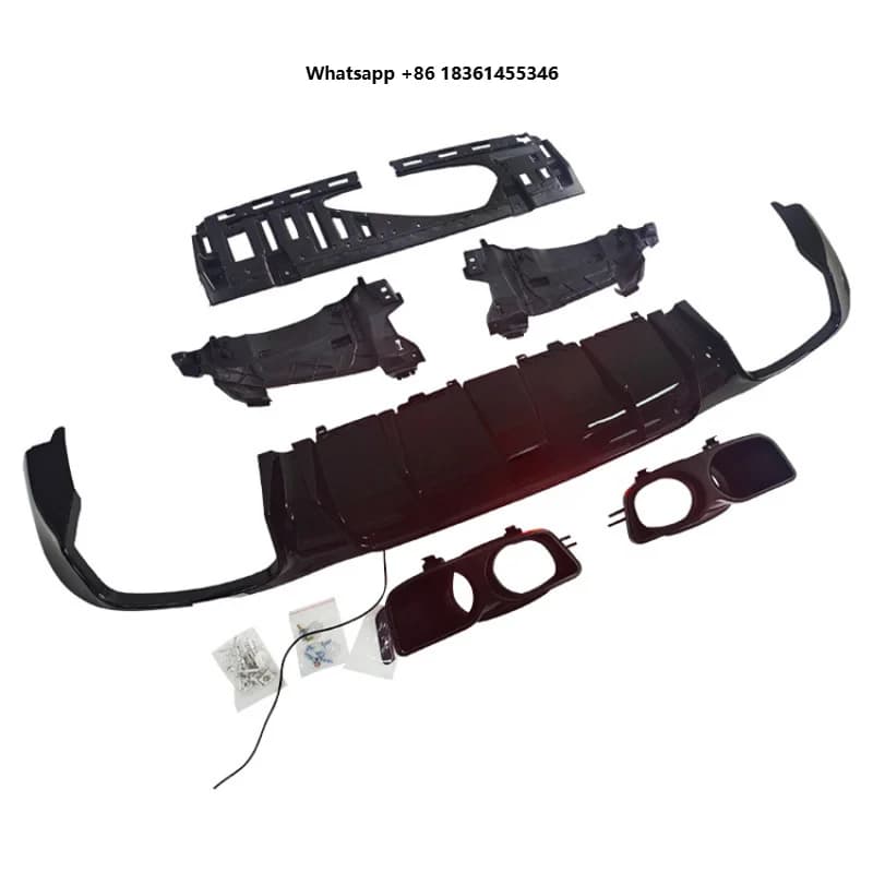 For  E Class Hot SellingCar Accessories Factory Design W213 Rear Diffuser With Stainless Steel Tips